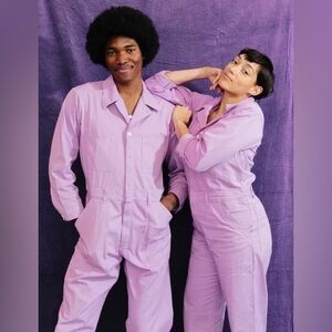 🌈 BUG BUD PRESS 🌈 Lilac/Lavender Long Sleeve Jumpsuit!